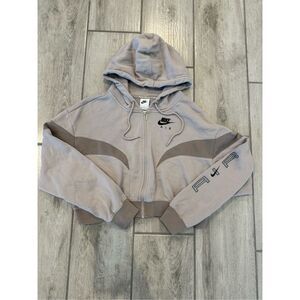 Women’s Nike Air Fleece Zip Up Jacket DD5447-033 Sz Small